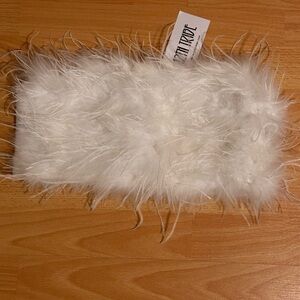 12th Tribe Faux feather top, Size Large